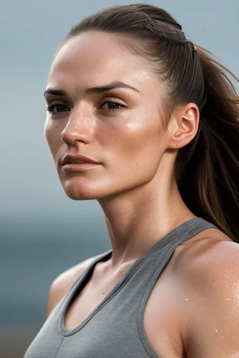 (CR-ToriBl4ck-v2-Block454:0.9), (face closeup:1.1) portrait of (young:1.0) woman, (oiled shiny skin:1.0), (subtle profile angle:1.0),
(8k uhd:1.0), (best quality:1.0), (masterpiece:1.0), (sharp focus:1.0), (simple-grey-backdrop:1.1),