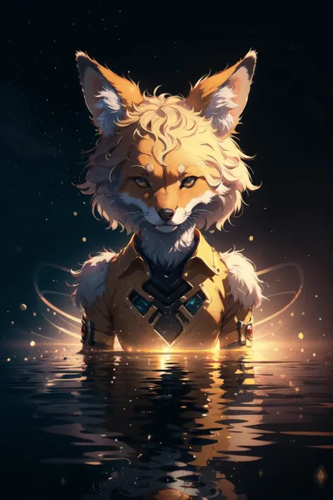 (Magical Professional 3D rendering:1.3) of (Realistic:1.3) incredible cute fox,CGSociety,ArtStation