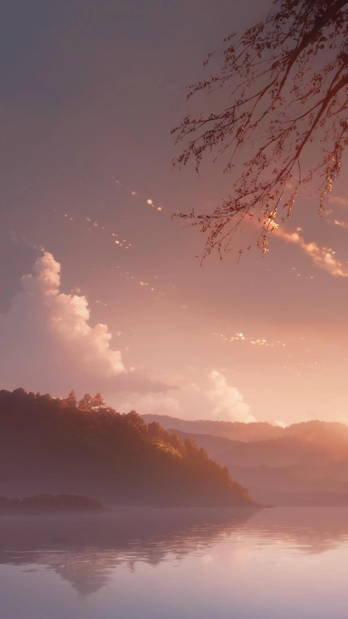 (score_9,score_8_up,score_7_up,),
,wothn,
masterpiece,best quality,
dappled sunlight,absurdres,sunset,sky,lake,available light,in spring,
by shinkai makoto,Shinkaistyle.<lora:witch on the holy night style:0.8>,<lora:Shinkai_style:0.8>