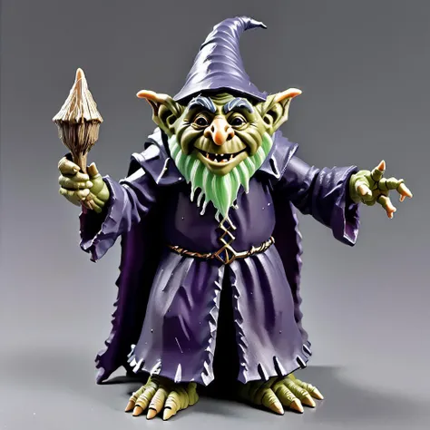 <lora:Everly_Heights_Prop_Generator:.7> a Dark Troll Wizard action figure