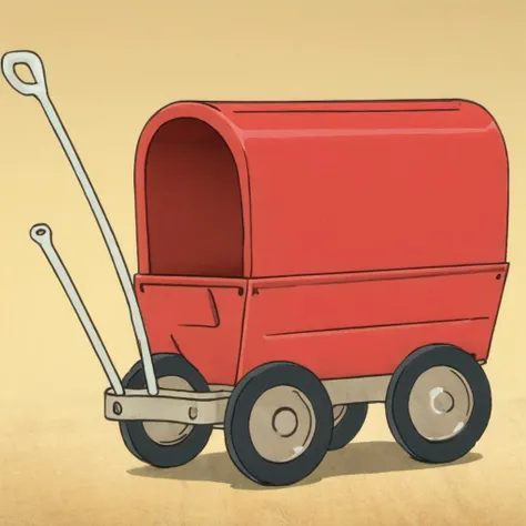 <lora:Everly_Heights_Prop_Generator:.4> a red wagon