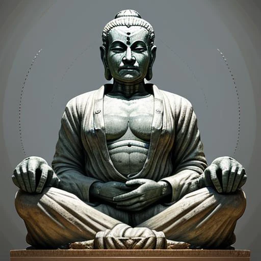 Budda statue, <lora:age_slider:10>