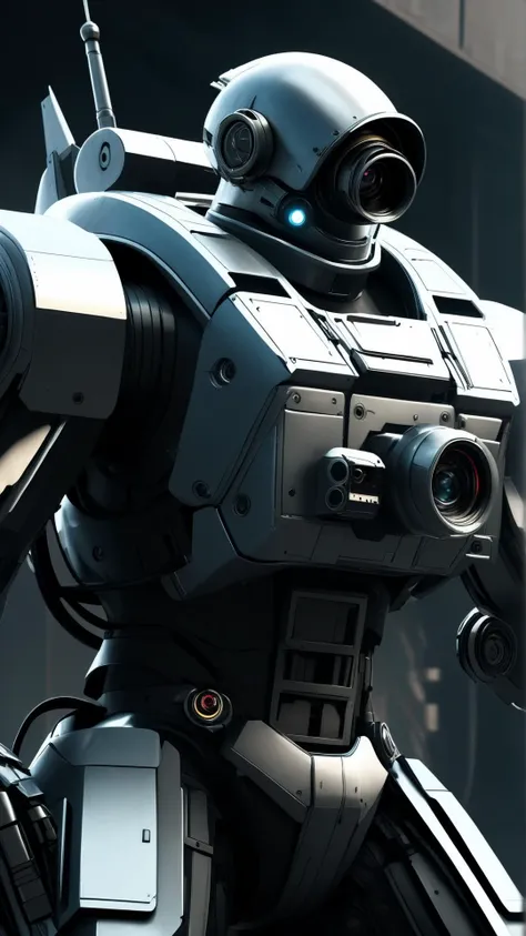 Cinematic photo of <lora:SpyWorld50sXL:1> SpyWorld50sXL a mecha-suit pirate performing a one man raid on a defenseless spaceship