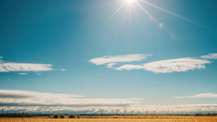 photo of landscape, sunny weather, 8k uhd, high quality, film grain,