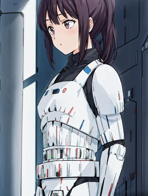 masterpiece, best quality,
vivi colors,
<lora:Kindred_Spirits_on_the_Roof.v2-000005:0.85> kd_vnstyle
<lora:add_detail:-0.2>
1girl, (solo),
(" ")
" ",
"",
ponytail,
(<lora:CONCEPT-StormTrooper:1> STORMTROOPER, ARMOR:1.2)
medieval castle, inside,
science fiction, futuristic