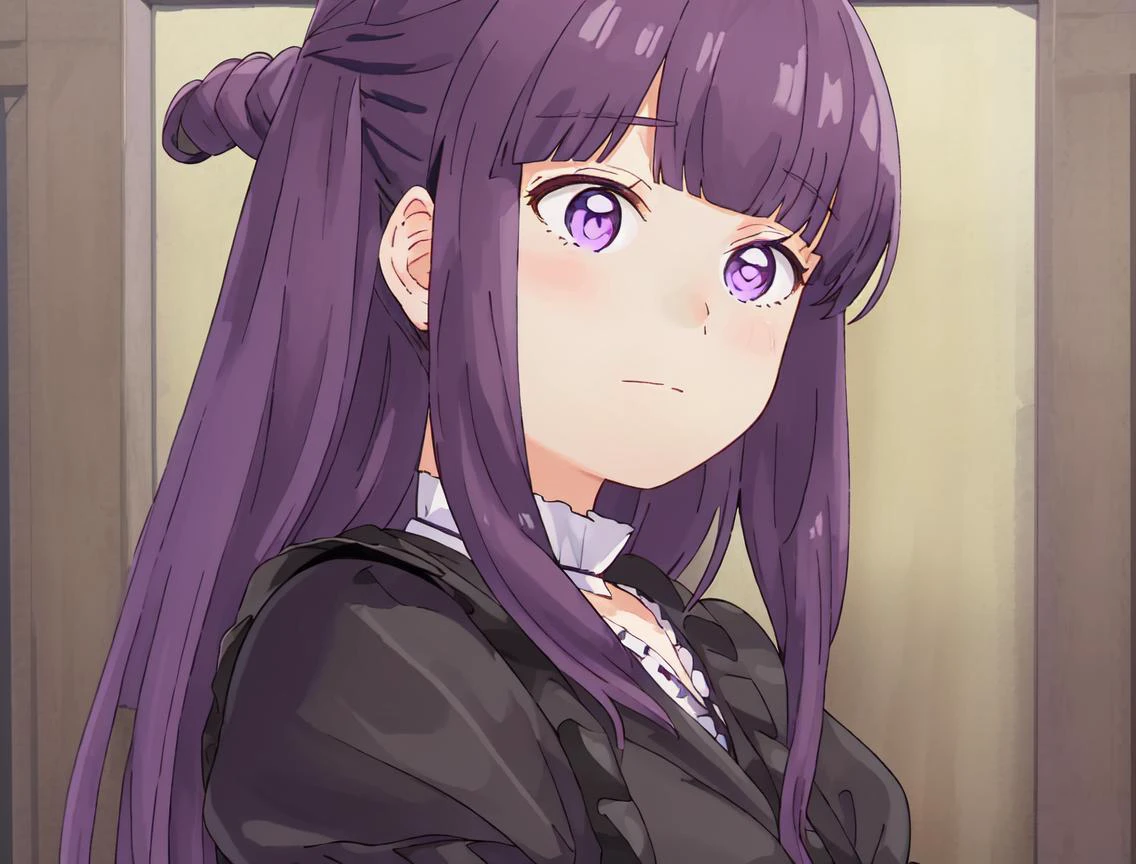 masterpiece, best quality, 8k, "visual novel"
<lora:add_detail:-0.5>
<lora:Kindred_Spirits_on_the_Roof.v2-000005:0.9> kd_vnstyle
1girl, (solo)
close-up,
old european panting, Albrecht Dürer, Michelangelo Buonarotti, Michelangelo Merisi da Caravaggio, Diego Velazquez, Jan Vermeer, Frida Kahlo
<lora:è²ä¼¦1Ve:0.75> purple hair,long hair,purple eyes,blunt bangs,sidelocks,half updo,bright pupils,