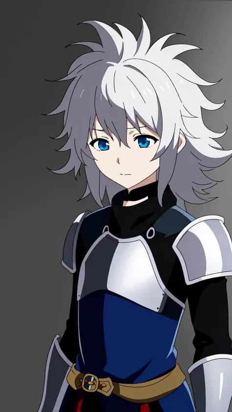 girl with short white hair, blue eyes, demon slayer uniform, black haori, highly detailed high contrast hd masterpiece of best quality in high resolution (without the mask of the mouth) ((more feminine))