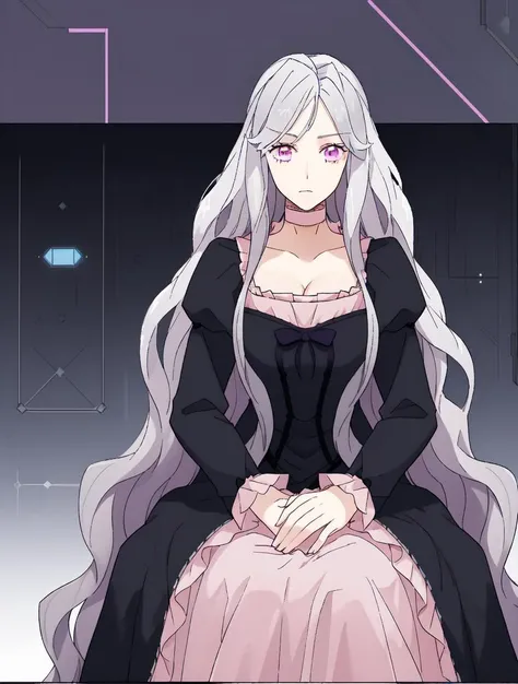 masterpiece, best quality, 8k, "visual novel"
<lora:add_detail:-0.75>
<lora:Kindred_Spirits_on_the_Roof.v2-000005:0.75> kd_vnstyle
1girl, (solo)
space station
dark, gloomy, depressive, depressing, bleak
facing viewer,
<lora:Abigail-002:0.75> abigail, long hair, solo, looking at viewer, purple eyes, very long hair, white hair, pink eyes, curly hair, long dress, choker, cleavage,
