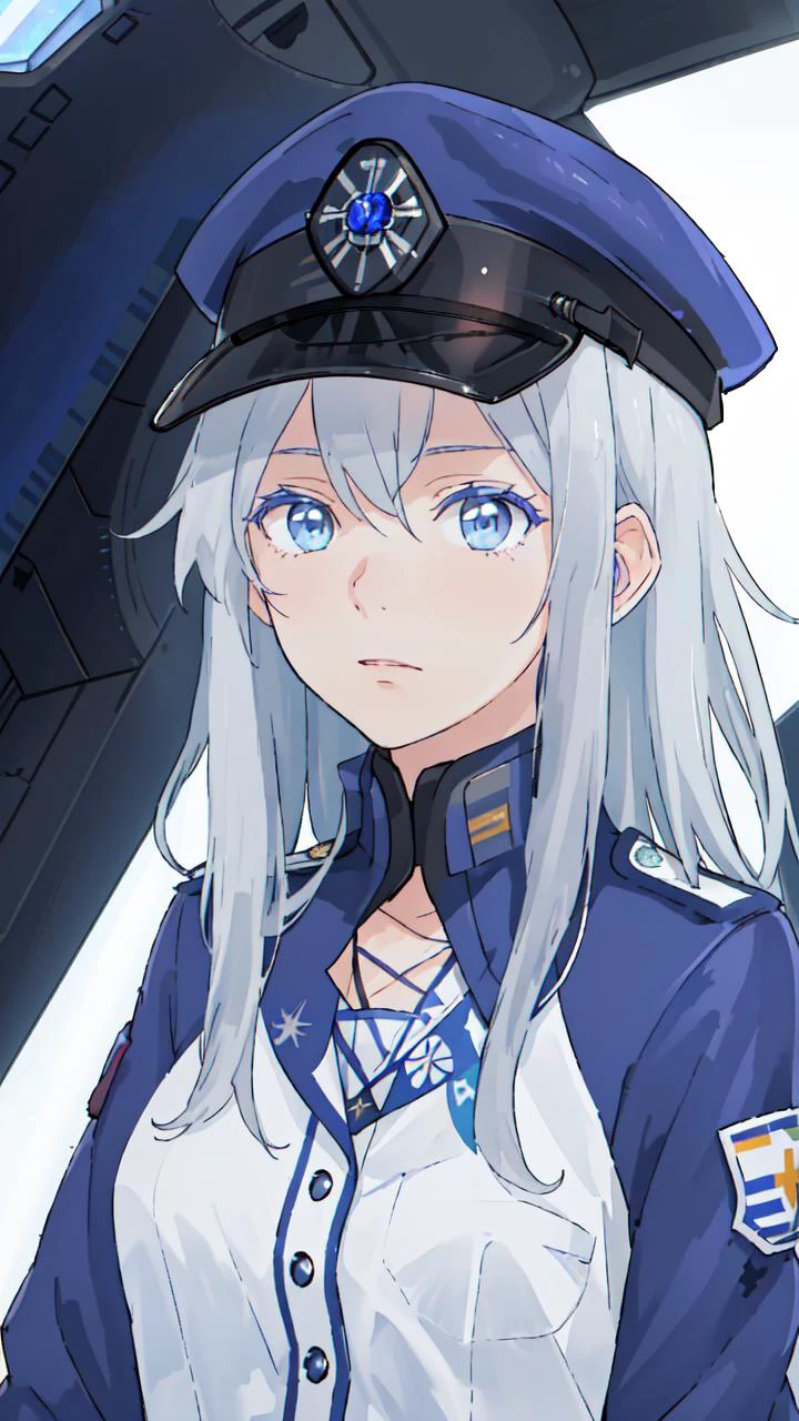 masterpiece, best quality, 8k, "visual novel"
<lora:add_detail:-0.75>
<lora:Kindred_Spirits_on_the_Roof.v2-000005:0.75> kd_vnstyle
1girl, (solo)
spaceship, cockpit, heads up display, hud,
" "
facing viewer, looking at viewer,
<lora:lena5e4_768:0.8> (VLADILENA MILIZE, white hair, blue eyes, (blue military uniform), hat),
