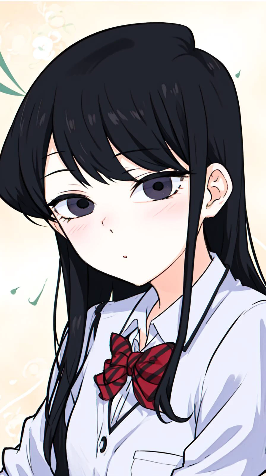 masterpiece, best quality,
<lora:add_detail:-0.5>
<lora:Kindred_Spirits_on_the_Roof.v2-000005:0.75>
,kd_vnstyle
(small eyes),
1girl, (solo)
<lora:komi_shouko:0.8> komi shouko, school uniform,