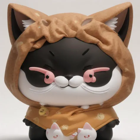 (masterpiece, best quality:1.1)Chibi,A cute cat in a dress with a hat ,Soft light , white background, <lora:Chibi Animals:0.75>