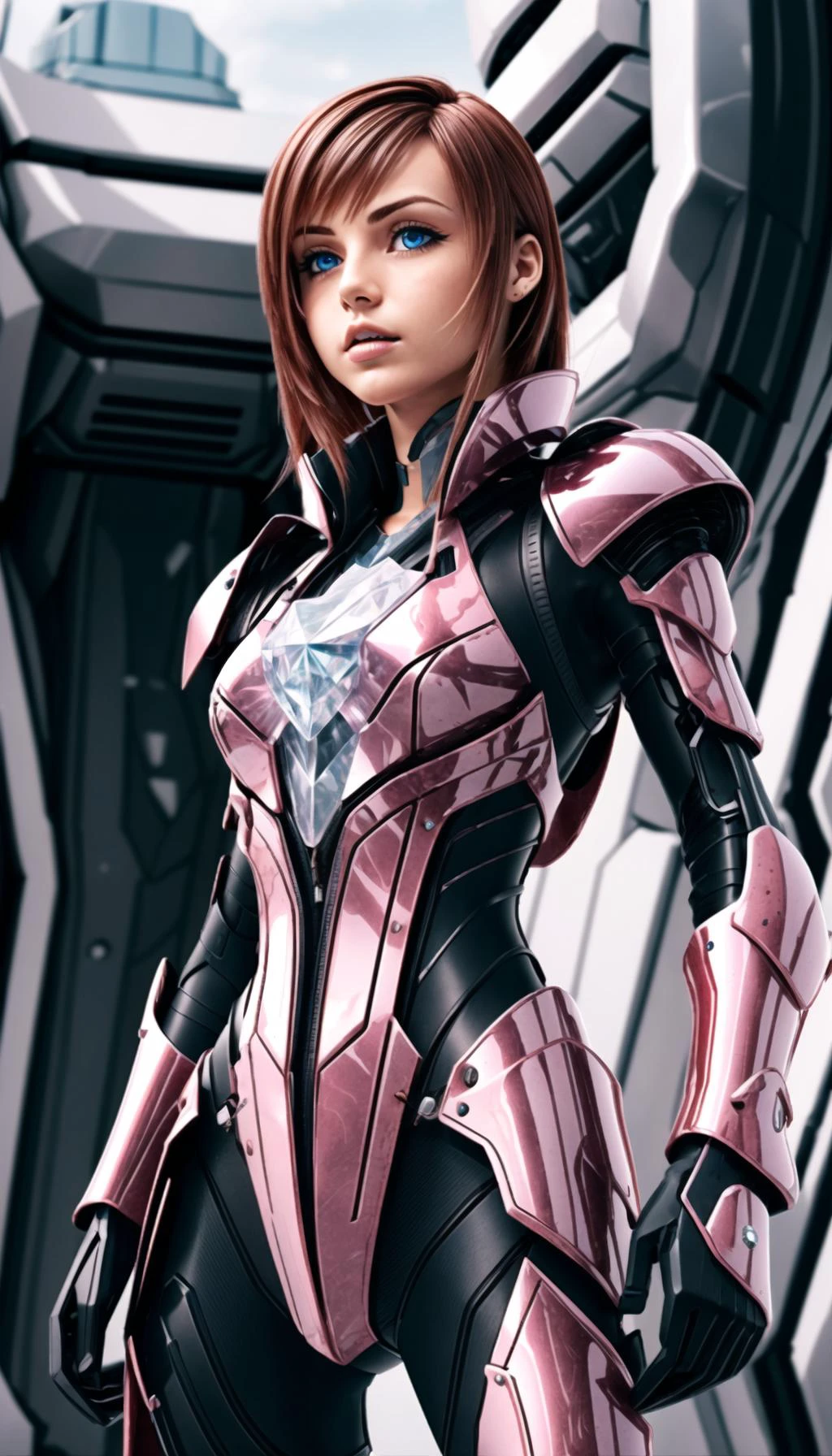 (cowboy shot), sfw, (masterpiece), (best quality:1.0), (ultra highres:1.0), detailed eyes,
BREAK
<lora:KairiKH-000006:0.7>Kairi, long hair
<lyco:Crystal-fC-V1, crystal armor, futuristic:1.0> Crystal-fC-V1, crystal armor, futuristic, (pink crystal)
<lora:more_details:0.5>
BREAK
white room, gorgeous view