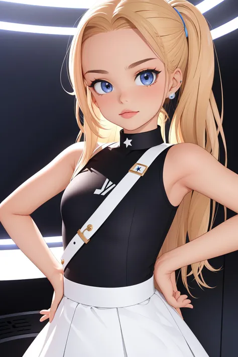 DV_Polina_Vicious, 1girl, dressed, upper body, <lora:flat2:0.3>