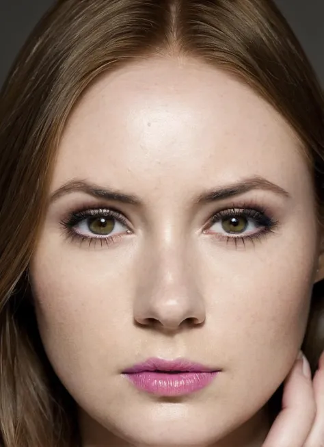 portrait of sks woman, epic (photo, studio lighting, hard light, sony a7, 50 mm, matte skin, pores, colors, hyperdetailed, hyperrealistic), <lora:locon_karengillan_v1_from_v1_64_32:1.25>