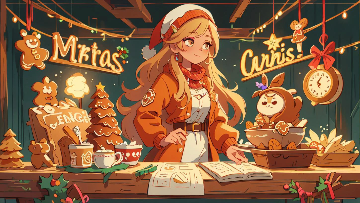illustration, 1girl, blond long hair, jaket made of christmas gingerbread, complex shop background, 8k uhd, (masterpiece:1.2), high quality, (intricate details:0.9), (hdr, hyperdetailed:1.2)
<lora:GingerbreadFashion:0.65> gingerbreadfashion
<lora:pytorch_lora_weights:0.8>