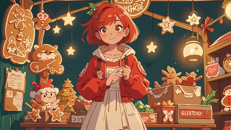 illustration, 1girl, red short hair, jaket made of christmas gingerbread, complex shop background, 8k uhd, (masterpiece:1.2), high quality, (intricate details:0.9), (hdr, hyperdetailed:1.2)
<lora:GingerbreadFashion:0.65> gingerbreadfashion
<lora:pytorch_lora_weights:0.8>