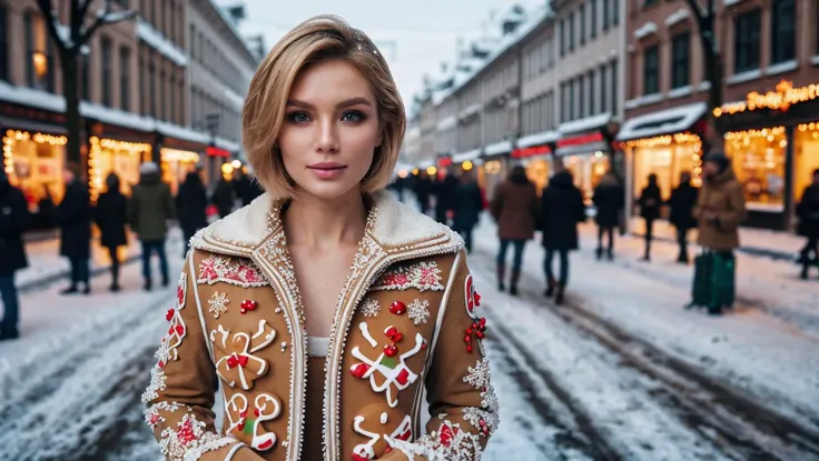 RAW photo, 1girl, blond short hair, jaket made of christmas gingerbread, complex winter street background, 8k uhd, dslr, soft lighting, high quality, film grain, Fujifilm XT3, (intricate details:0.9), (hdr, hyperdetailed:1.2)
<lora:GingerbreadFashion:0.65> gingerbreadfashion
<lora:pytorch_lora_weights:0.8>