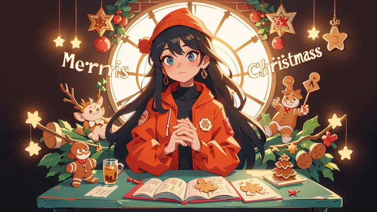 illustration, 1girl, black long hair, jaket made of christmas gingerbread, complex winter park background, 8k uhd, (masterpiece:1.2), high quality, (intricate details:0.9), (hdr, hyperdetailed:1.2)
<lora:GingerbreadFashion:0.65> gingerbreadfashion