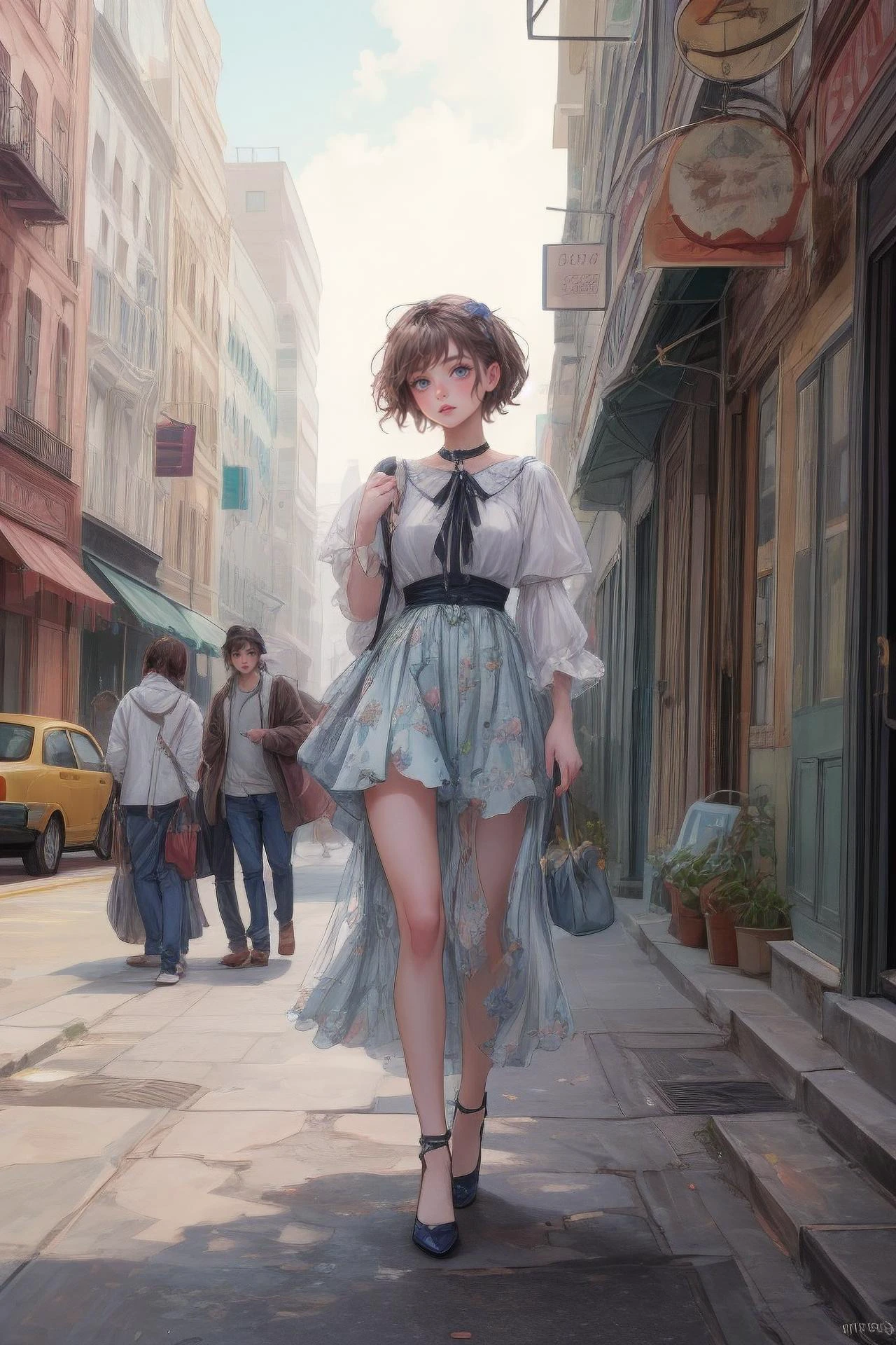 couture fashion photography, shabby style girl in the city comics <lora:add_detail:1> <lora:Elixir:0.8> <lora:bgv2:0.5>