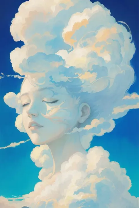 woman AND cloud