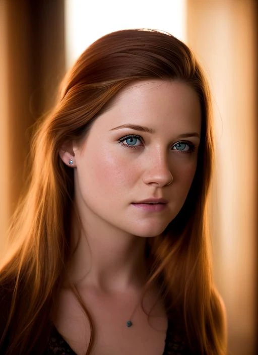 a beautiful picture, bonniewright, masterpiece, photorealistic, detailed, 4k, HDR, backlighting, bloom, light, RAW color photo, soft skin, redhead, detailed face, blue eyes, nude, <lora:bonniewright:0.7>