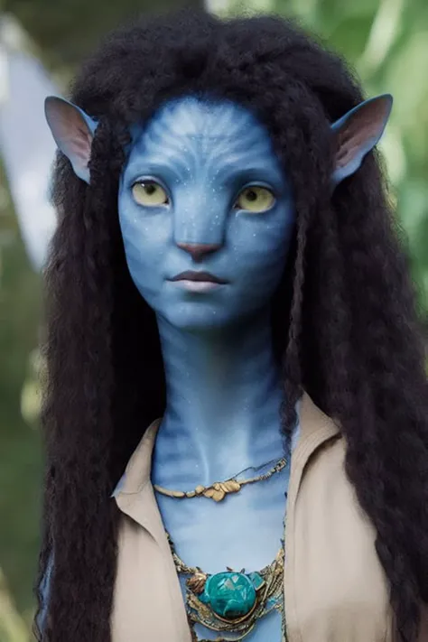 (Avatar style), girl, curly hair