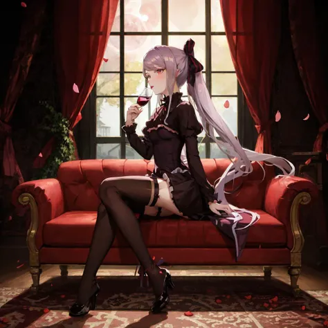 Prominent masterpiece, top-quality illustrations, extremely high quality, high-level image quality, extremely sensitive writing: bondage, chained up, anime hair, droll, spreading legs, anime, sexy, sun lighting, trees