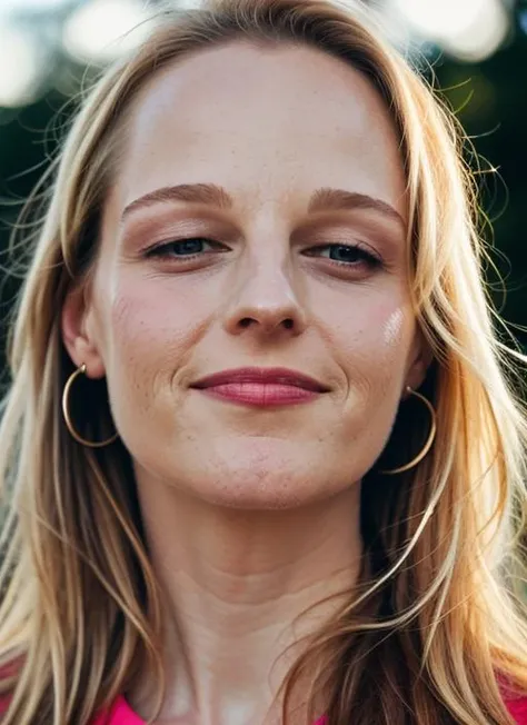 close up portrait of sks woman , by Flora Borsi, style by Flora Borsi, bold, bright colours, ((Flora Borsi)), by Andreas Gursky, <lora:lora-small-helen-hunt-v1:1>
