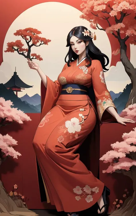 (masterpiece, best quality:1.4), insaneres, absurdres, solo, looking at viewer,BREAK
LoConARTSTYLE_Paper_Kirigami_ownwaifu, art_nouveau, kirigami, fine art,
1girl, solo, flower, tree, long hair, black hair, hair ornament, dress, cherry blossoms, long sleeves, japanese clothes, chinese clothes, full body, wide sleeves, (moon), cloud, waterfall, east asian architecture,
<lora:LoConARTSTYLE_Paper_Kirigami_ownwaifu:0.75>
,