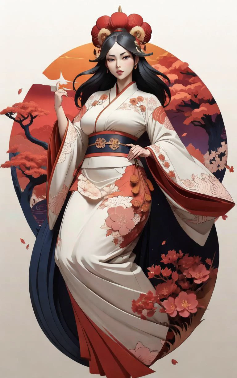 (masterpiece, best quality:1.4), insaneres, absurdres, solo, looking at viewer,BREAK
LoConARTSTYLE_Paper_Kirigami_ownwaifu, art_nouveau, kirigami, fine art,
1girl, solo, flower, tree, long hair, black hair, hair ornament, dress, cherry blossoms, long sleeves, japanese clothes, chinese clothes, full body, wide sleeves, (moon), cloud, waterfall, east asian architecture,
<lora:LoConARTSTYLE_Paper_Kirigami_ownwaifu:0.8>
,