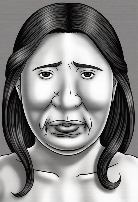 score_4_up, ugly drawing of a woman