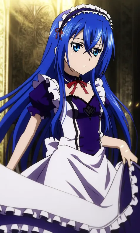 astarte\(strike the blood\),1girl,blue eyes,blue hair,straight hair,hair between eyes,long hair,small breasts,flat chested,maid dress,red ribbon, astarte\(strike the blood\),1girl,blue eyes,blue hair,straight hair,hair between eyes,long hair,small breasts,flat chested,maid dress,red ribbon, generous, warm light, magical, intricate, elegant, highly detailed, cool color, very sharp focus, cinematic, professional still, excellent composition, dynamic dramatic atmosphere, beautiful