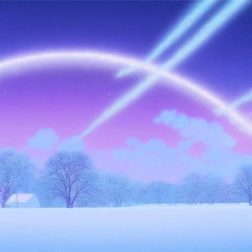 anime background, minnesota in winter , semi realistic, ring lighting , rim lighting, cinematic,pastel ,BgAniDusk