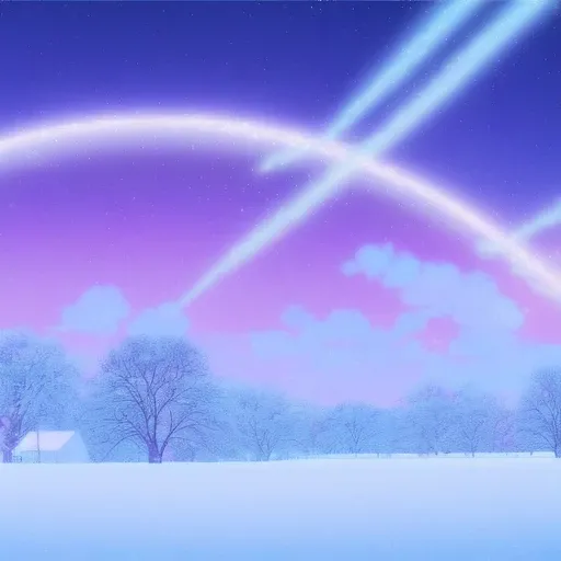 anime background, minnesota in winter , semi realistic, ring lighting , rim lighting, cinematic,pastel ,BgAniDusk