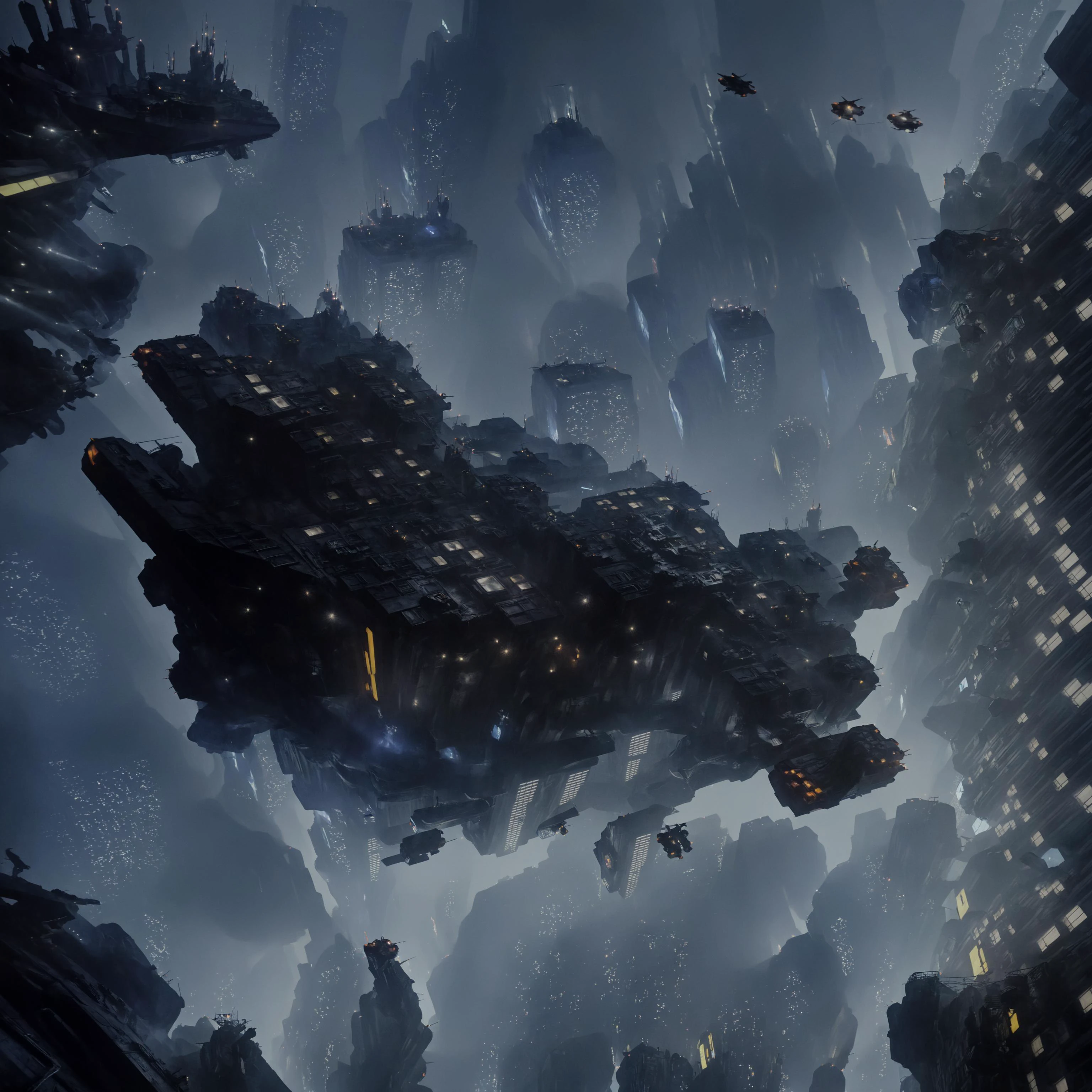 sci-fi, bldr, a city with a lot of tall buildings, blade runner, retrofuturism, realistic, dark day, stormy outside, violent lightning, flying police cars, 4k, (beautiful detailed, insanely detailed, masterpiece, detailed, best quality), <lora:bldr:0.9>, <lora:add_detail:0.8>
