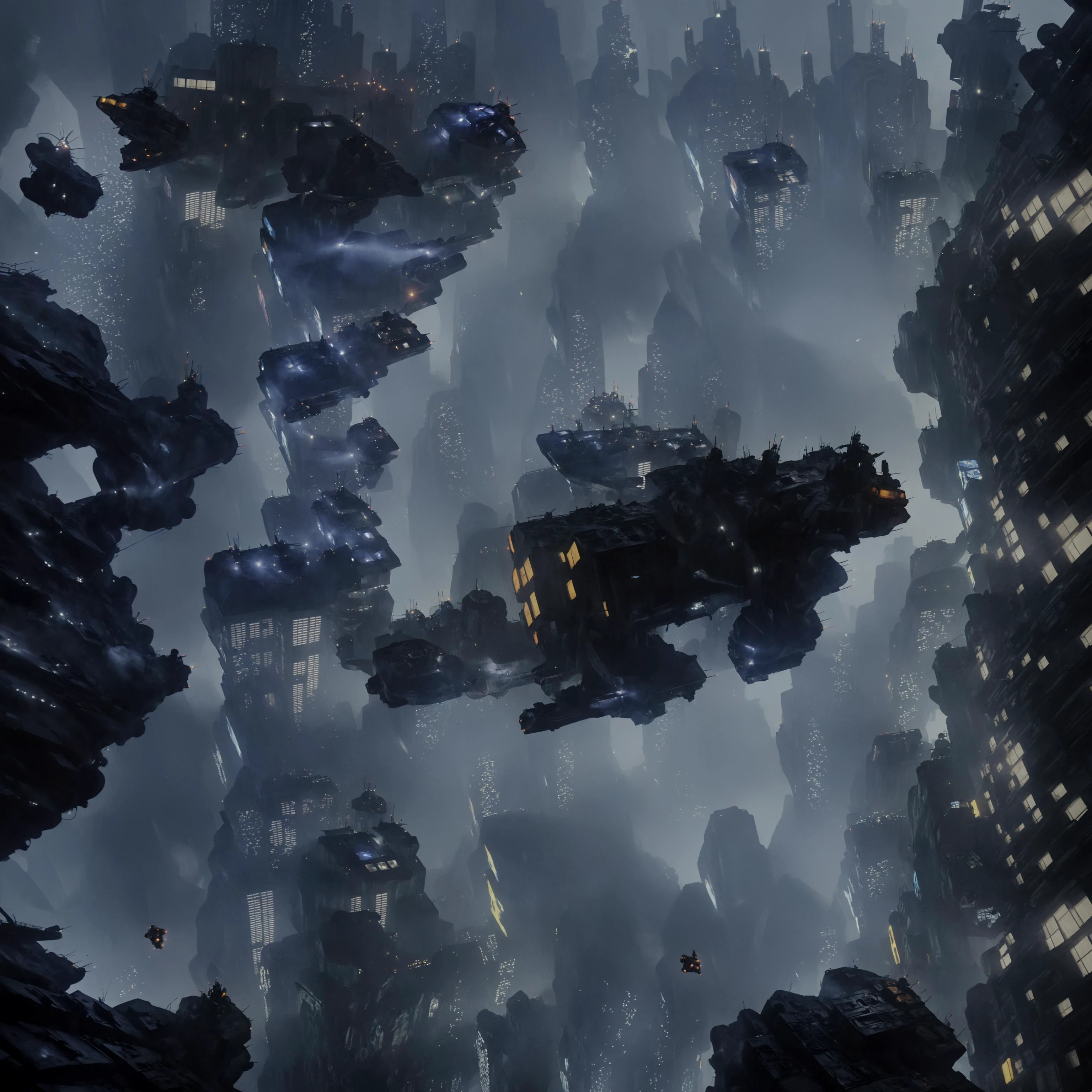 sci-fi, bldr, a city with a lot of tall buildings, blade runner, retrofuturism, realistic, dark day, stormy outside, violent lightning, flying police cars, 4k, (beautiful detailed, insanely detailed, masterpiece, detailed, best quality), <lora:bldr:0.9>, <lora:add_detail:0.8>