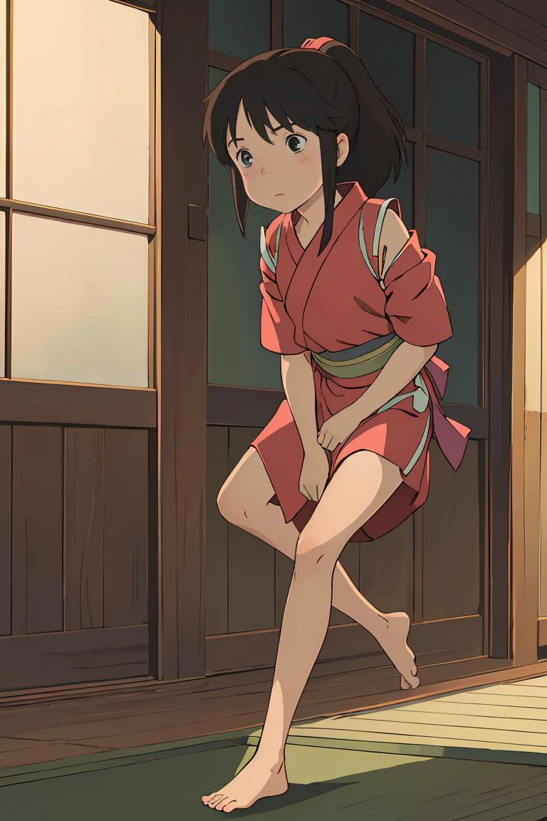 (masterpiece:1.2), (best qualit:1.2), (high resolution:1.2), ogino chihiro, ponytail, yunaifomu, barefoot ,colorful, high contrast ,<lora:GoodHands-beta2:1>, <lora:chihiroOgino_v11:0.8>