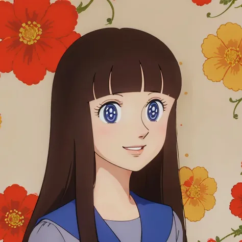 masterpiece,highres,high quality,extremely detailed,solo,
<lora:RsnzeEtÅ001:0.7>,looking at viewer,smile,parted lips,
RsnzeEtÅ,1girl,longhair,
serafuku,
floral background,