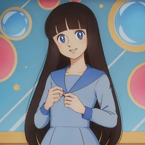 masterpiece,highres,high quality,extremely detailed,solo,
<lora:RsnzeEtÅ001:0.7>,looking at viewer,smile,parted lips,
RsnzeEtÅ,1girl,longhair,
school uniforms,serafuku,
cowboy shot,soap bubble background,