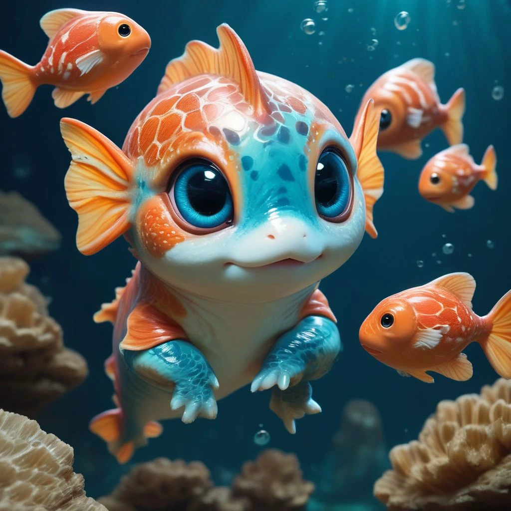 score_9, score_8_up, score_7_up, score_6_up, score_5_up, score_4_up,UHD,
adorable pufferfish-like creature with big eyes underwater,