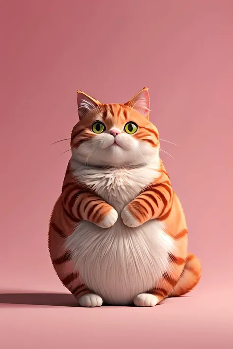 master piece,high quality,fat cute pink cat,with a belly,clean background,<lora:ãå¨ç©IPãåæ»æ»çä¸ç èååçå°å¨ç©ä»¬ ç©å¶ç©å·æåè®¾è®¡_v1.0:0.7>,