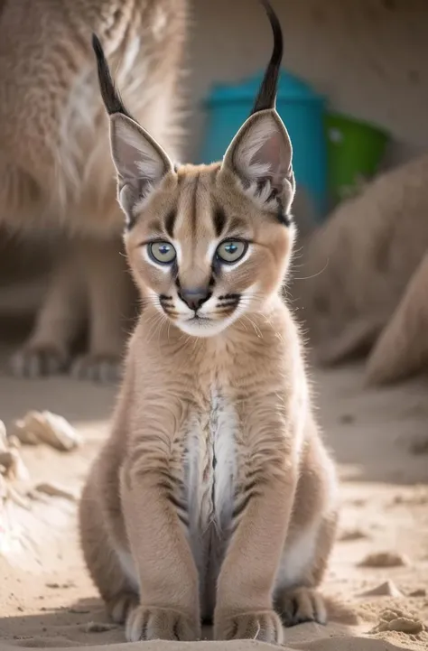 masterpiece, best quality,africa,sand
caracal,caracalcat,ningmao,kitten,adorable, <lora:Caracal:0.75>