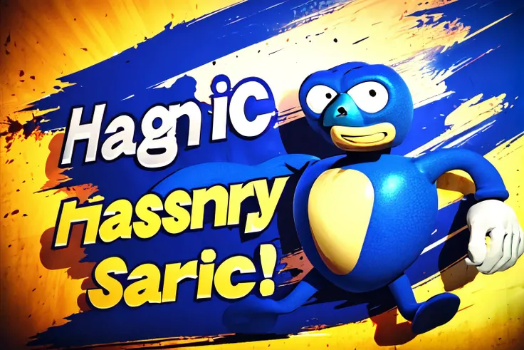 Highly detailed, High Quality, Masterpiece, beautiful, SSBUSplashArt, <lora:SSBUSplashArt:1.0>, Sanic, <lora:Char_Sonic_Sonic:0.8>