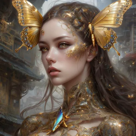 <lora:DeepDream:1>  beautiful cyborg with brown hair, intricate, elegant, highly detailed, majestic, digital photography, art by artgerm and ruan jia and greg rutkowski surreal painting gold butterfly filigree, broken glass, (masterpiece, sidelighting, finely detailed beautiful eyes), hdr, realistic, high definition DeepDream