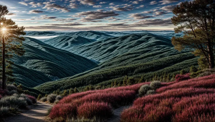 ((masterpiece:1.4,best quality)), cloud, outdoors
(mountains), spring glade, scenery, sky, winter,
(early morning:1.4),morning red, high detail, abundant, 8k, high detail, wallpaper,
<lora:more_details:1.5>, <lora:RedDataGirlAnimeBackgrounds-08:1>