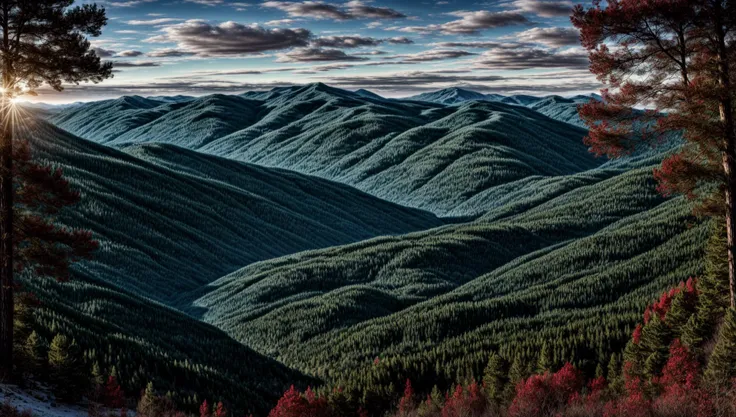 ((masterpiece:1.4,best quality)), cloud, outdoors
(mountains), spring glade, scenery, sky, winter,
(early morning:1.4),morning red, high detail, abundant, 8k, high detail, wallpaper,
<lora:more_details:1.5>, <lora:RedDataGirlAnimeBackgrounds-08:1>