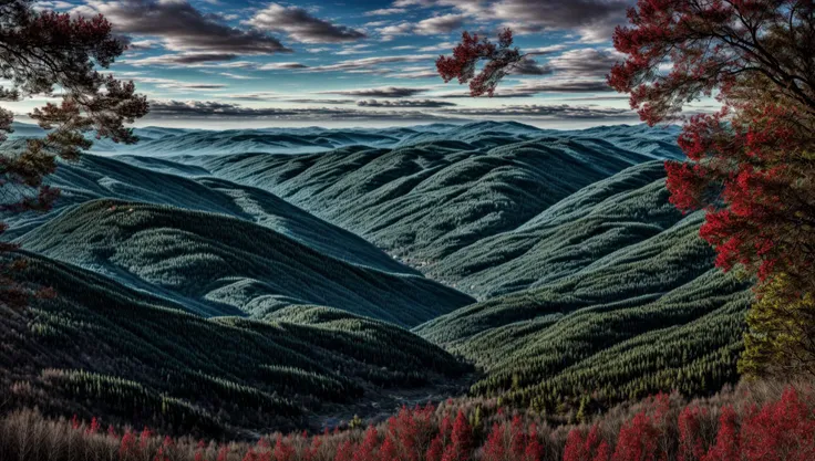 ((masterpiece:1.4,best quality)), cloud,  outdoors
(mountains), spring glade, scenery, sky, winter,
(early morning:1.4),morning red, high detail, abundant, 8k, high detail, wallpaper,
<lora:more_details:1.5>,  <lora:RedDataGirlAnimeBackgrounds-08:1>
