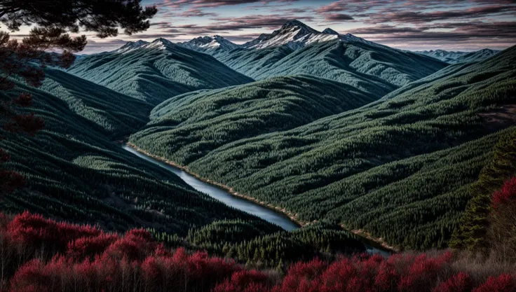 ((masterpiece:1.4,best quality)), cloud, outdoors
(mountains), spring glade, scenery, sky, winter,
(early morning:1.4),morning red, high detail, abundant, 8k, high detail, wallpaper,
<lora:more_details:1.5>, <lora:RedDataGirlAnimeBackgrounds-08:1>