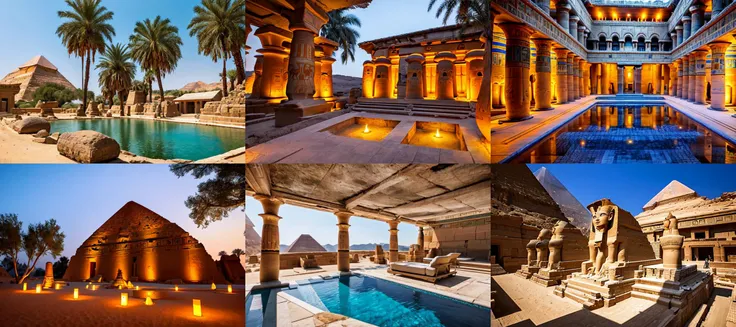 (otherworldly, otherworldly atmosphere, otherworldly appearance), highly insanely detailed, masterpiece, top quality, best quality, highres, 4k, 8k, RAW photo, ((ancient egyptian theme:1.2)),
vivid colors, <lora:ZHANG_20240205213318-000020:0.5>,
Homestay, Resort, Guest House, (fantasy world)
