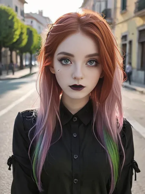 Dark shot,city street,pastel goth,sexy goth girl,photo of cute 24 years old Italian redhead woman,cinematic shot,hard shadows,photorealistic,cute face,looking at viewer,photography,raw photo,white rainbow hair,detailed skin,natural flower background,sexy goth girl,face blush,Dark shot,city street,pastel goth,sexy goth girl,photo of cute 24 years old Italian redhead woman,cinematic shot,hard shadows,photorealistic,cute face,looking at viewer,photography,raw photo,white rainbow hair,detailed skin,natural flower background,sexy goth girl,face blush,